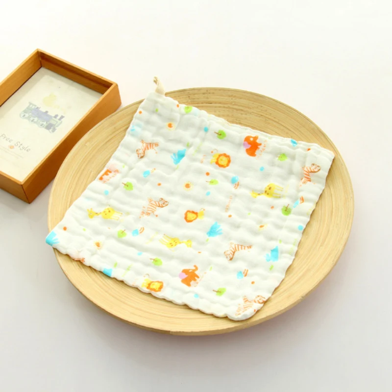 Детский носовой платок для новорожденных с рисунком из мультфильма слюнявчик