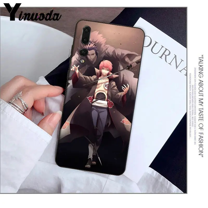 Умный чехол Yinuoda Naruto черный мягкий для телефона Huawei P9 P10 Plus Mate9 Mate10 Lite P20 Pro Honor10 View10 |