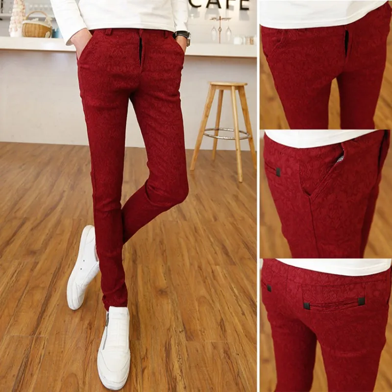 Мужские облегающие брюки Pantalones Hombre повседневные уличные в Корейском стиле