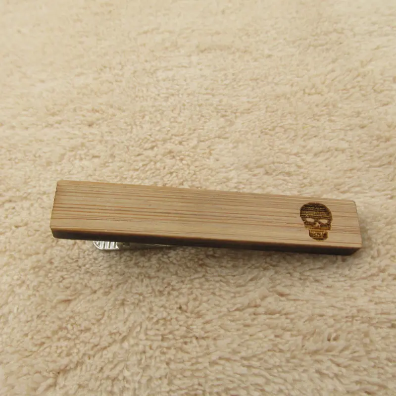 Усы Зажимы для галстука мужчин простой стиль деревянный галстук бар человек