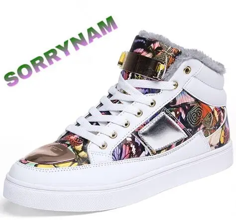 SORRYNAM 2016 New listing fashion PU leather high-top men's casual shoes High Quality Mens street style Fashion Men Shoes | Обувь