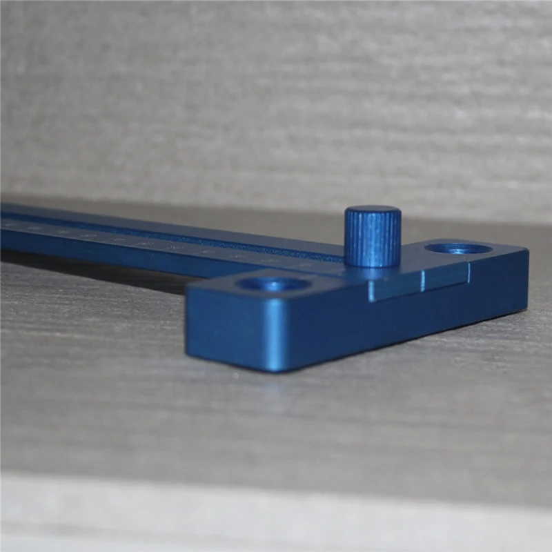 

New Aluminum Alloy Ruler Woodworking T-Shaped Cave Ruler Measuring Tool Scribing Device 0-270MM