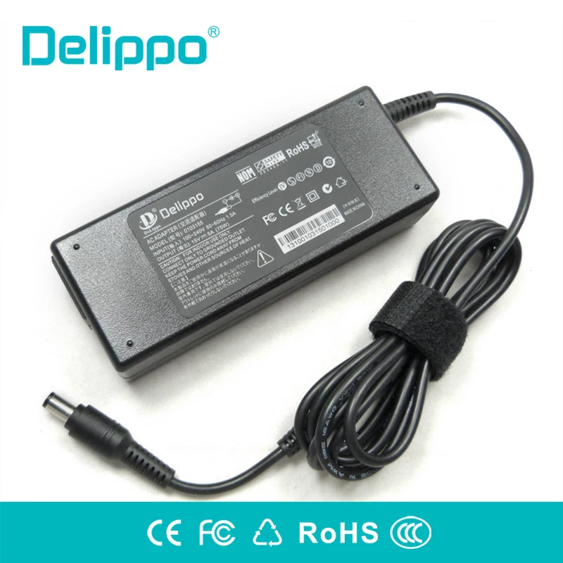 Delippo 15 в 5A 75 Вт 6 3*3 0 адаптер переменного тока для ноутбука Toshiba Satellite M3 M10 M15 M20 M30 M35 M40
