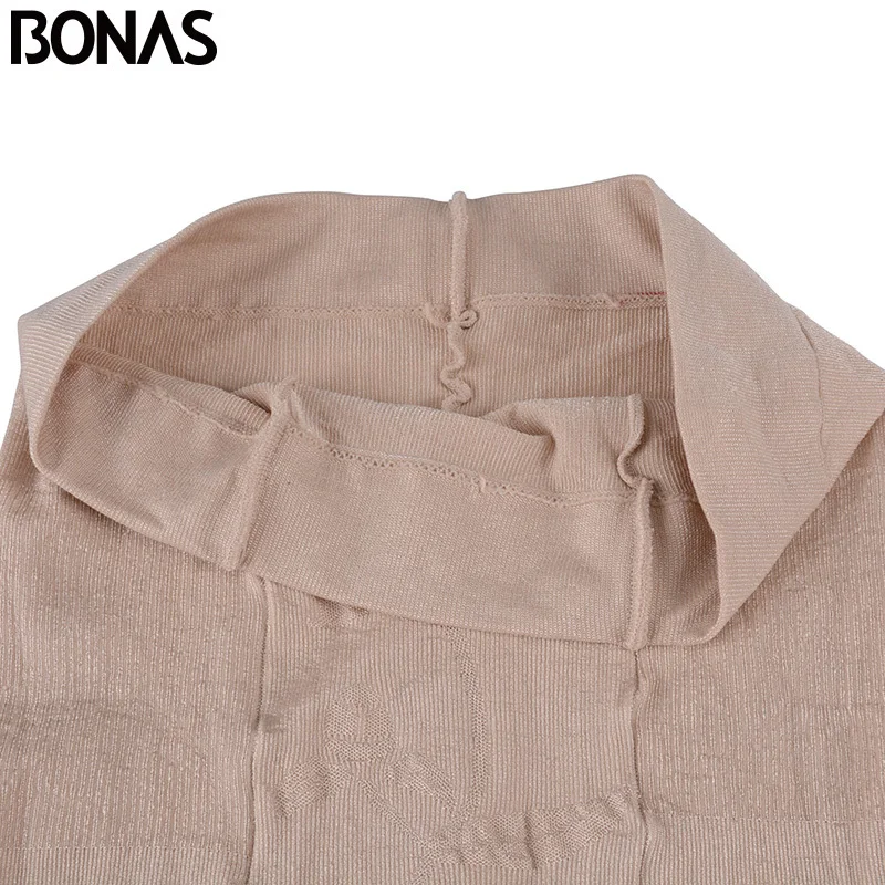 BONAS 6 шт./лот 15D нейлоновые колготки женские летние Бесшовные высокая эластичность, спандекс Колготки женские модные эластичные хлопковые колготки