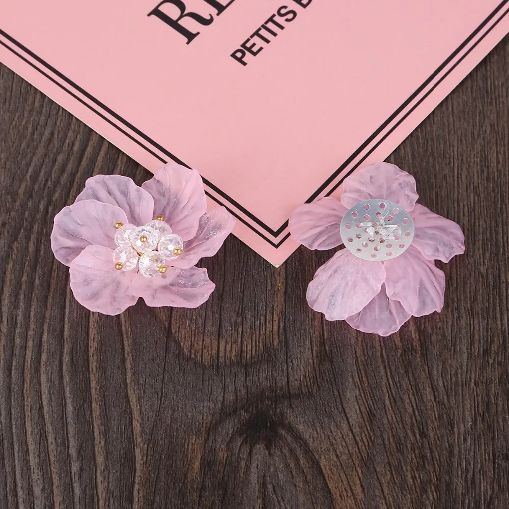 Оптовая продажа разноцветные акриловые стразы с цветами пиона диаметром 4 см