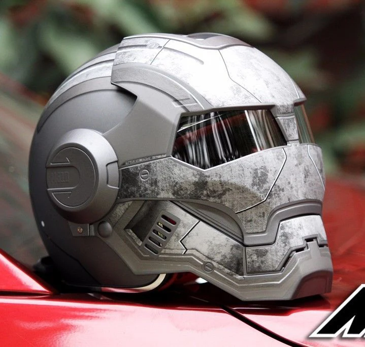 Masei 610 Звездный машинный точечный шлем Ironman железный человек атомный человек мотоциклетный шлем с открытым лицом Ironman Звездные войны Серый Воин матовый L