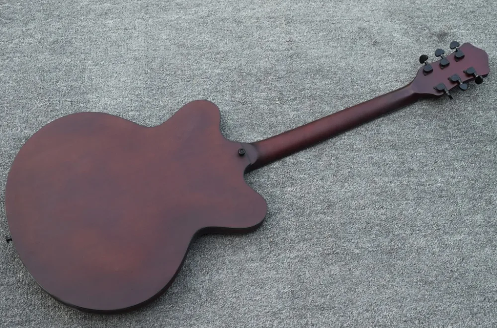 Новинка 2019 Заводская и атласная гитара Hofner jazz с полым корпусом тонкая