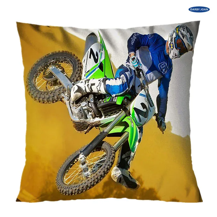 As Photo Shows-2 Подушки Фристайл DIRT BIKE Мотокросс пледы Чехол Подушка 14X1" 16X16" 18X1" 20X20" 24X24" - Цвет: As Photo Shows-2