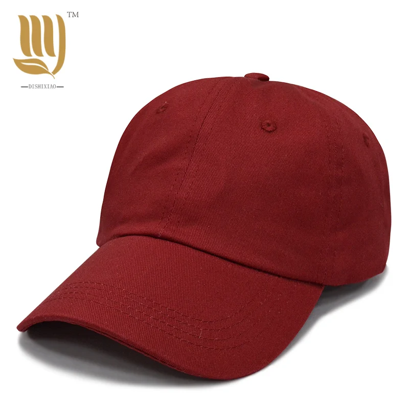 Мужская простая бейсбольная кепка регулируемая хлопковая для женщин