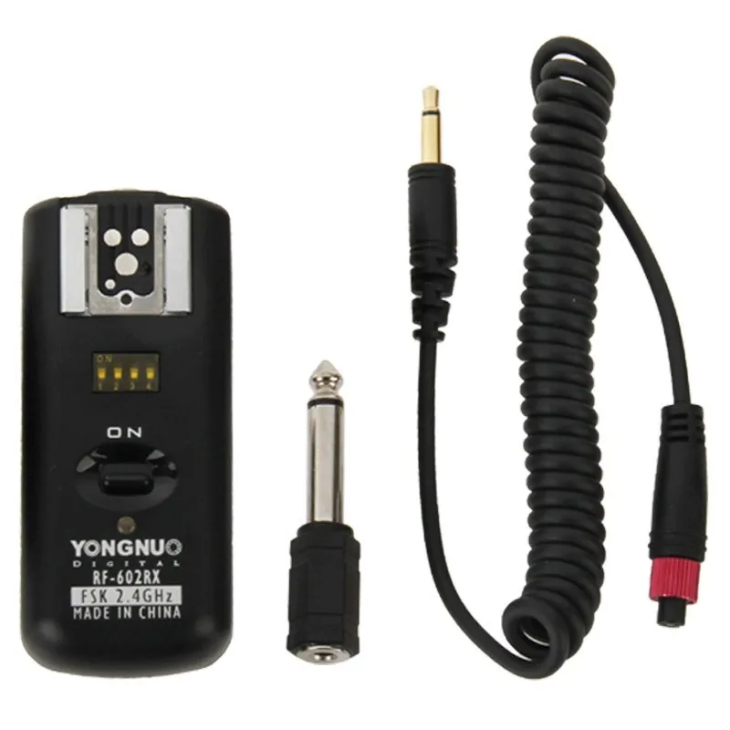 YongNuo Flash Light пульт дистанционного управления для Canon Nikon один приемник RF-602RX RF-602 беспроводной спусковой механизм спуска затвора