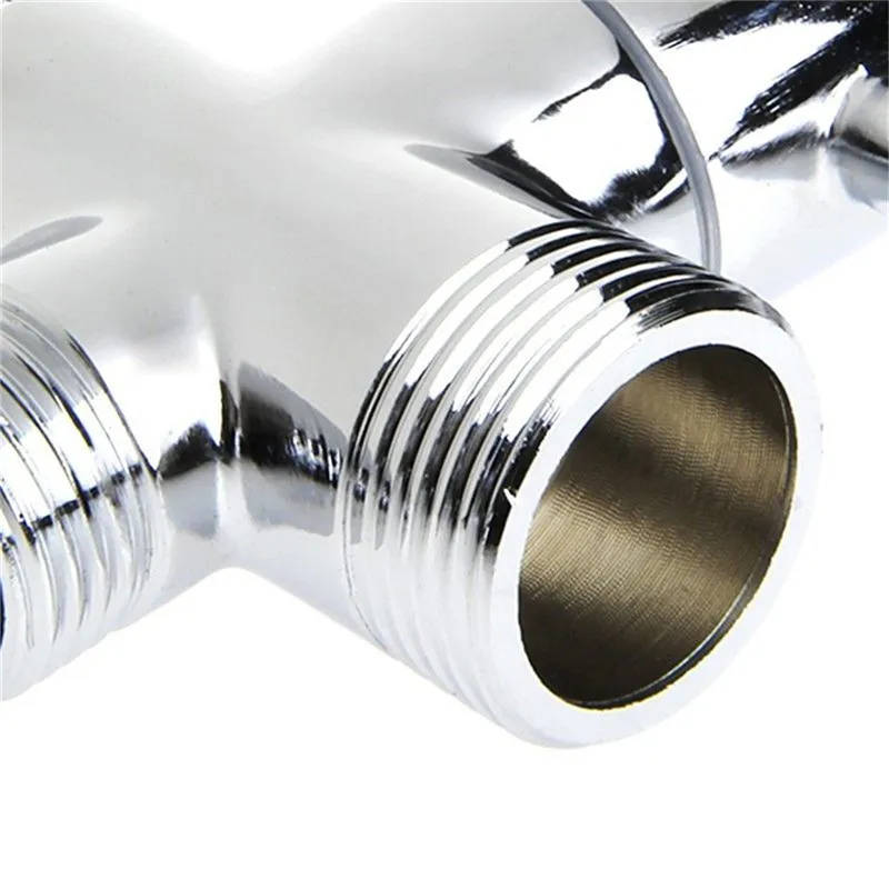 

New T-adapter 3 Ways Valve For Diverter Bath Toilet Bidet Sprayer Shower Head Bathroom Hardware