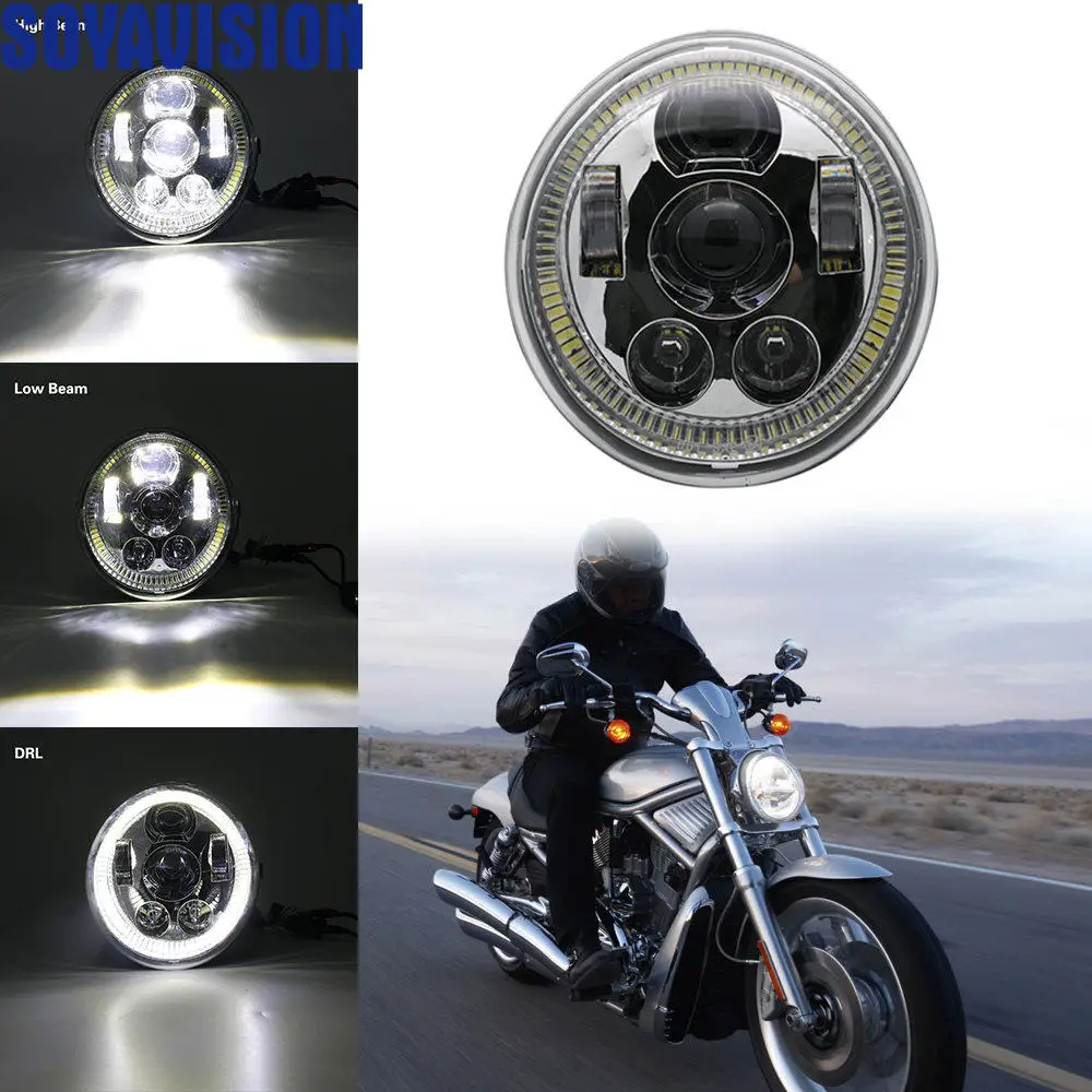 Светодиодный фонарь для VROD V ROD VRSC хромированный черный светодиодный мотоцикла с
