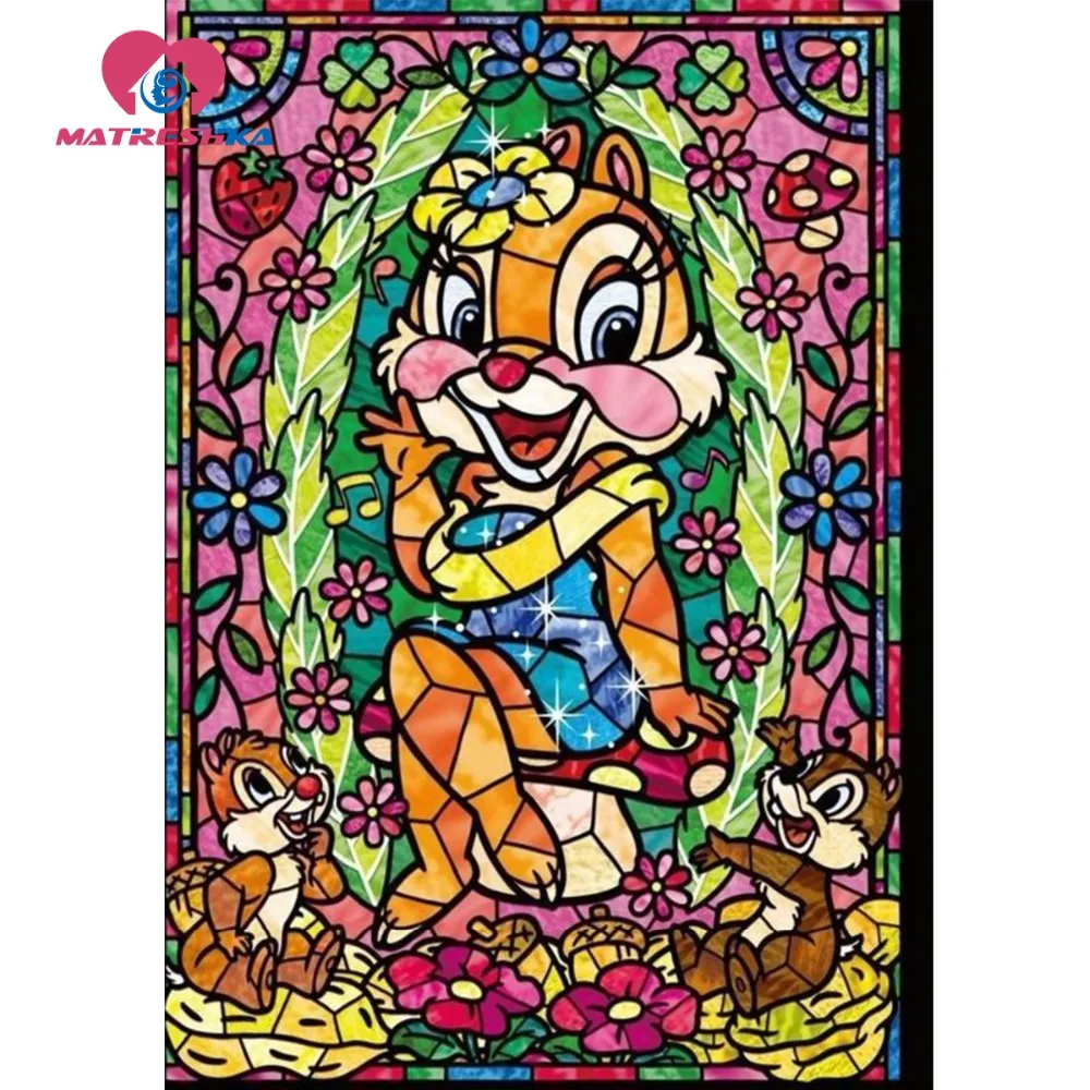 Алмазная живопись мультяшная вышивка полноразмерная набор узоров полная