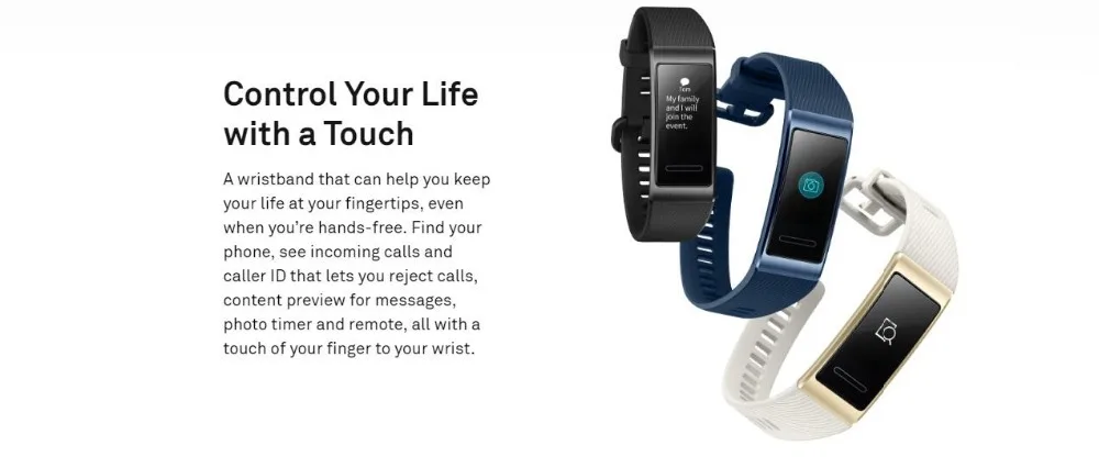 Смарт-браслет huawei Band 3/3 Pro, 0,95 дюймов, трекер для плавания, водонепроницаемый, Bluetooth, фитнес-трекер, сенсорный экран