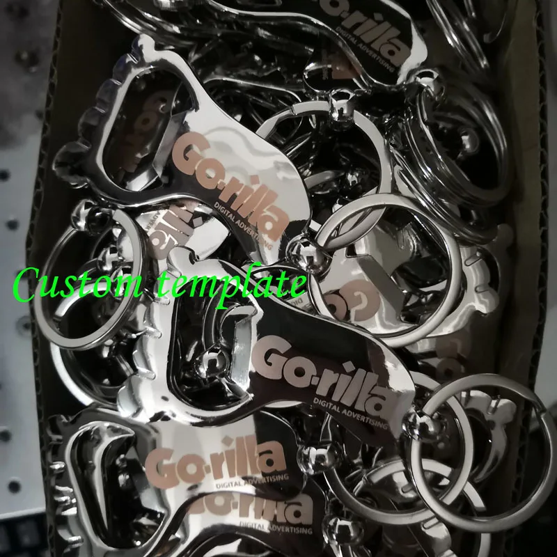 Foot shaped алюминиевая открывалка для пивных бутылок портативный брелок для ключей открывалка для лодыжки креативный подарок кухонные устройства Инструменты персонализированные Бар Инструмент