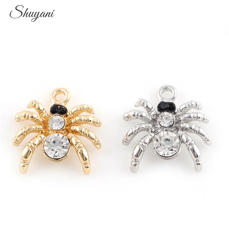 20 шт сплав металл животное паук Чокер Ожерелье Подвеска ручной работы ювелирных