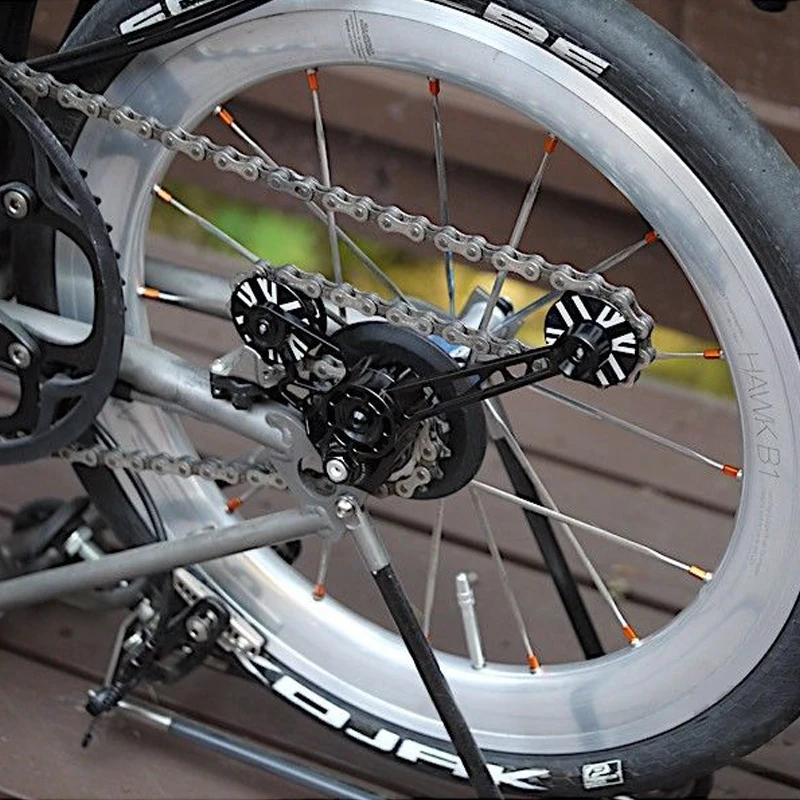 TWTOPSE Pro Натяжное колесо цепи для велосипеда Brompton Derailleur Silent Nylon Gear CNC рама из