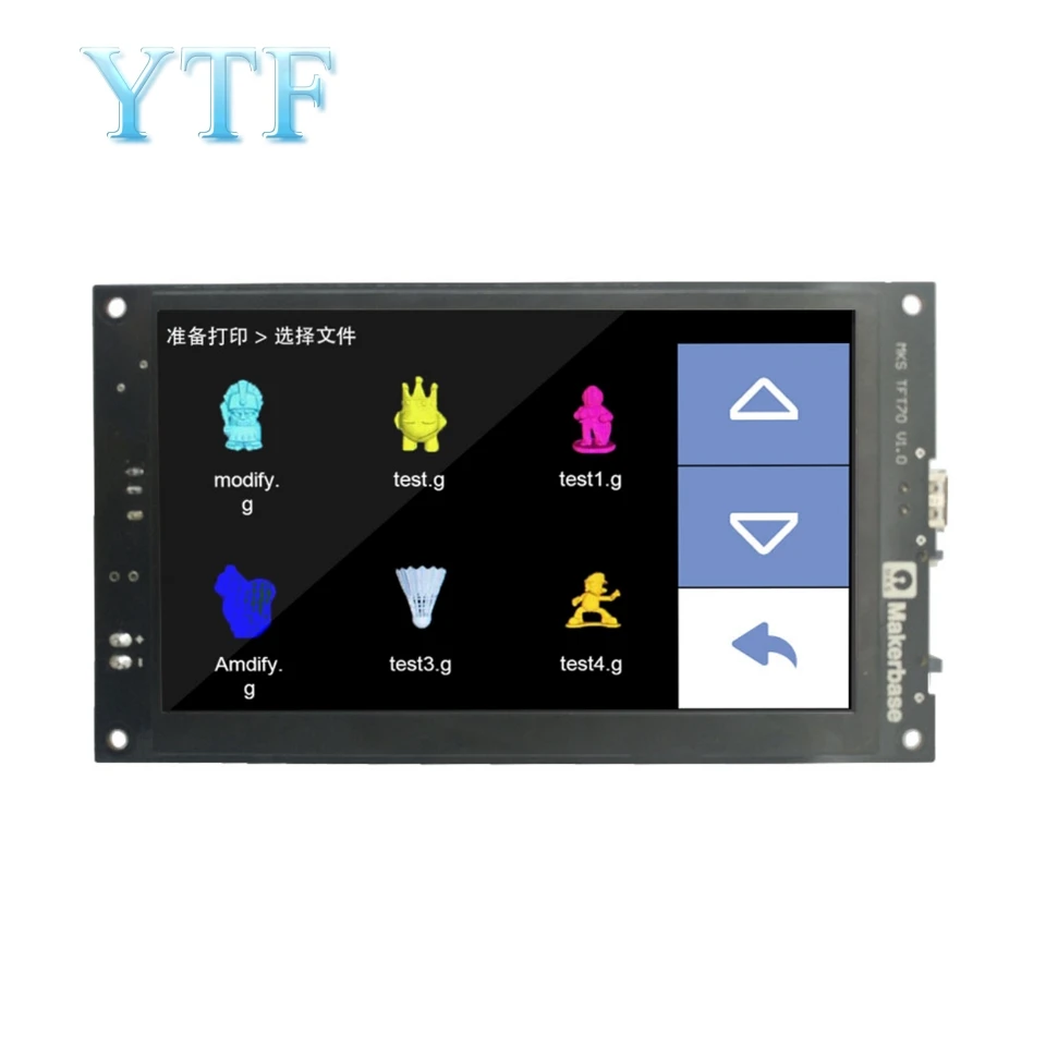 Полноцветный 7 дюймовый сенсорный TFT экран для 3D принтера MKS TFT70 V1.0|Детали и