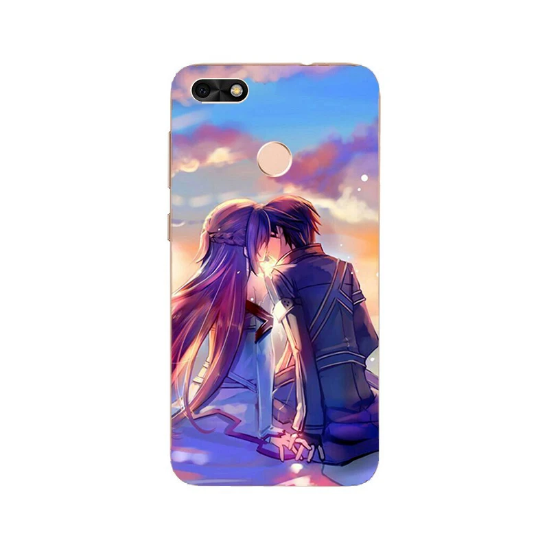 Sword Art Online SAO Anime Soft Silicone Paint Case For Huawei P9 lite mini/Y6 Pro 2017/Nova Lite 2017 Smart Phone Printed Cover | Мобильные