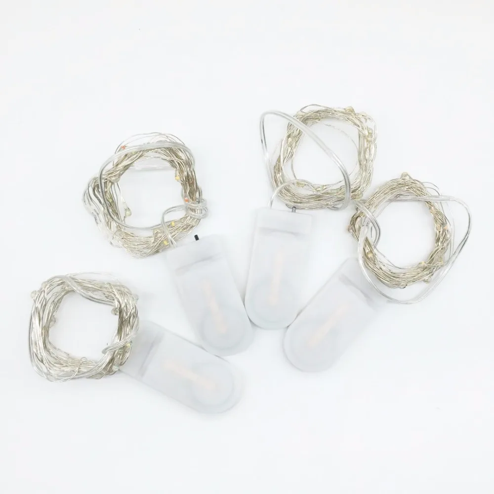 

Led Fairy Light 2M 20leds String Light Powered By CR2032 Battery Holiday Lamp For Party Christmas Wedding Decoration