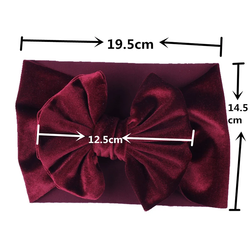 Новый большой повязка с бантом на голову для маленькой девочки ободки бантами