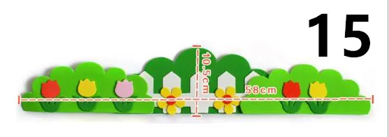 Style 15 as photo 3D EVA смешанный шаблон пены наклейки на стену DIY мультфильм животных головоломки Декор ремесла для детей Дети Обучение Образование игрушки подарки - Цвет: Style 15 as photo