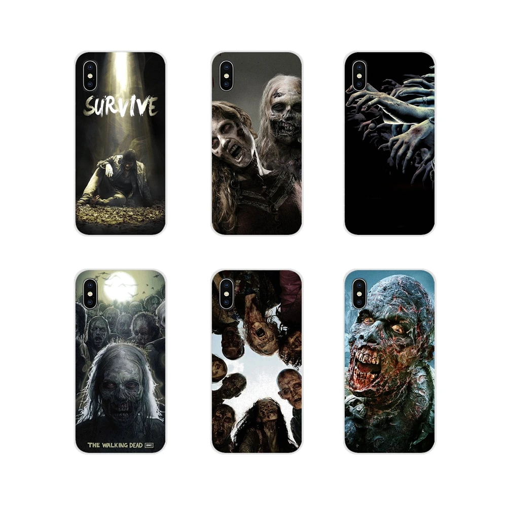 Чехол для телефона Walking Dead Zombie чехлы Apple iPhone X XR XS MAX 4 5 6 6S 7 8 Plus ipod touch