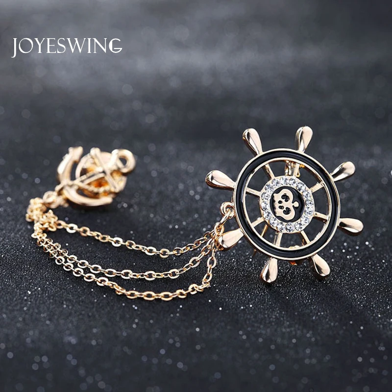 JOYESWING трендовая модная брошь для мужчин цепочка с кисточками амулеты якорь