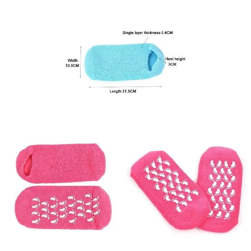 1 пара оказывающего отшелушиващее и смягчающее действие носки SPA гель