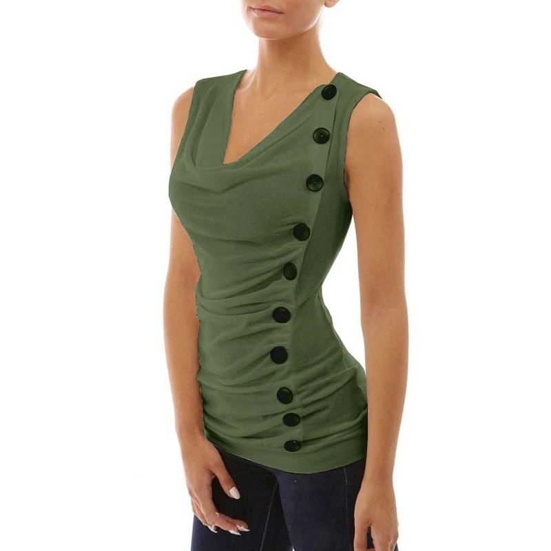 Забавные футболки женские модные летние топы нерегулярные без рукавов Femme