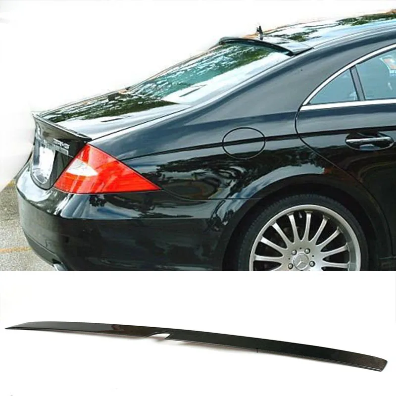 W219 углеродное волокно задняя крыша спойлер крыло для Mercedes Benz 2007 2009|spoiler wing|lip