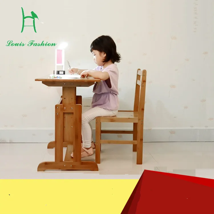 

Children learn bamboo tables and chairs set wooden desks chair lifting table office combination of pupils