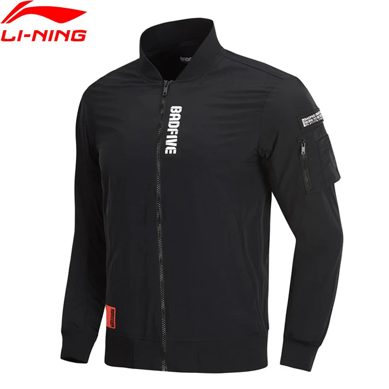 Li-Ning Мужская баскетбольная куртка серии BAD FIVE с защитой от ударов, спортивная куртка с карманами и подкладкой AJDP005 MWJ2591