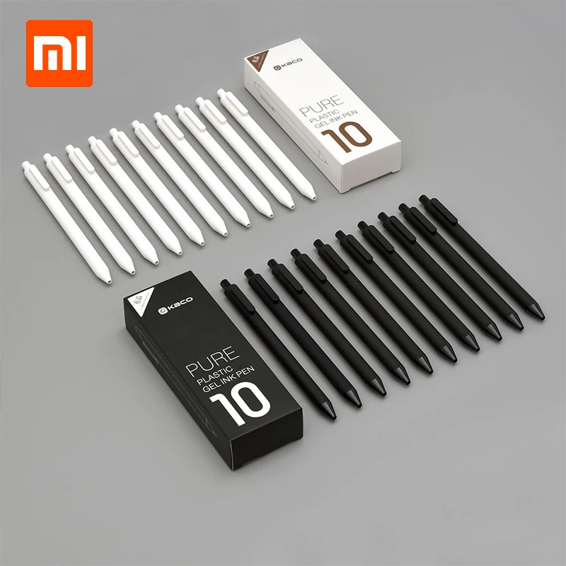 10 шт./лот Xiaomi KACO 0 5 мм Xiomi Mi Подпись P E N Gal чернила Гладкие письма прочный черная