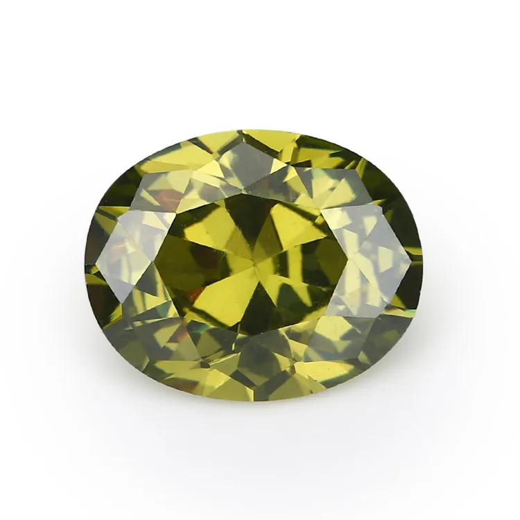 Olive Green Размер 2x3~ 13x18 мм овальной формы белый, розовый, морской. Золотой, желтый, оранжевый 5A кубический цирконий камень искусственные камни CZ камень для ювелирных изделий - Цвет: Olive Green