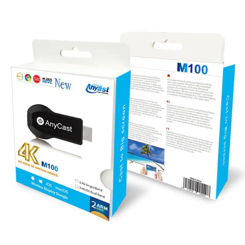 EDAL 2 4G 5G беспроводной 4K HDMI tv Stick любой Cast M100 WiFi Дисплей ТВ ключ приемник адаптер