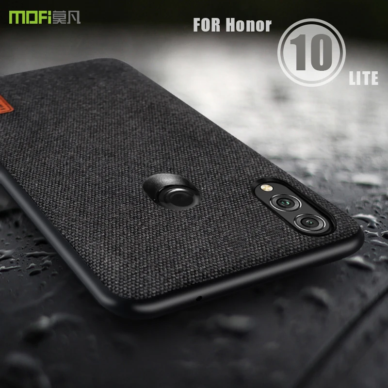 Чехол для honor 10 lite, чехол MOFI для huawei honor 10 lite, тканевая задняя крышка, чехол для honor 10 lite, мягкий край, полное покрытие, матовый чехол