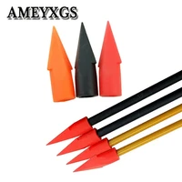 24pcs archery soft rubber arrowhead rubber arrow tips fit 6mm8mm arrow shaft blunt broadheads for shooting peactice accessories