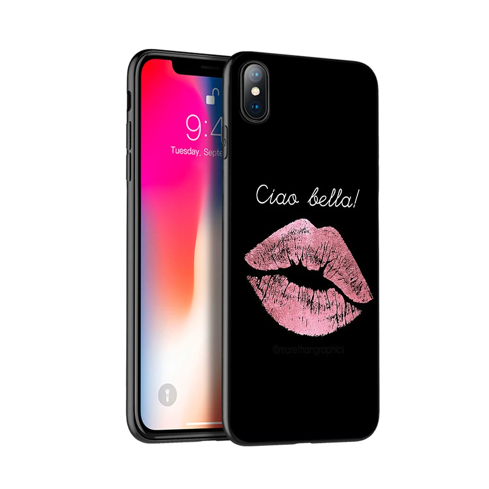 Черный чехол из термопластичного полиуретана для iphone 5 5s SE 2020 6 6s 7 плюс 8x10