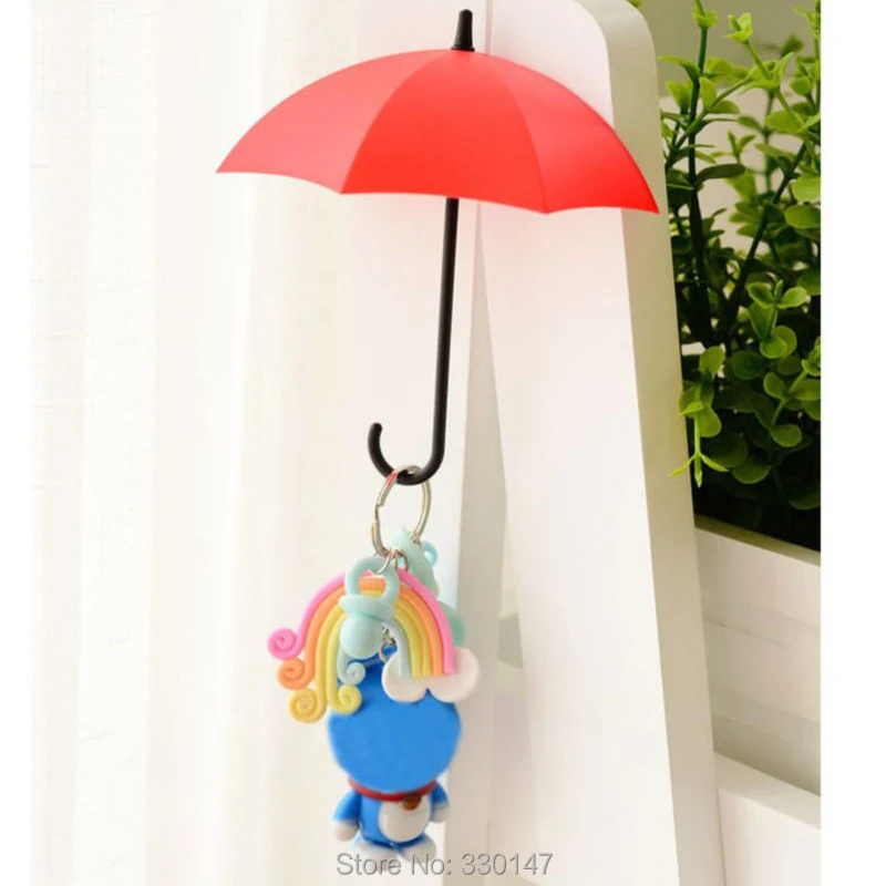 3 шт Красочный зонт в форме креативный ключ Вешалка стойка настенный