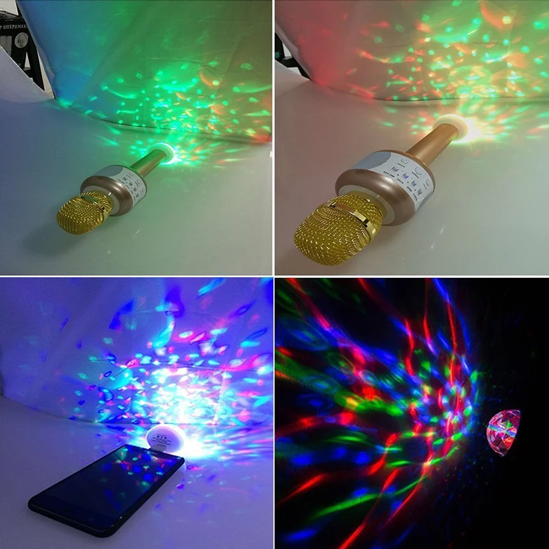 Голосовое управление маленький магический шар лампа RGB мобильный телефон usb