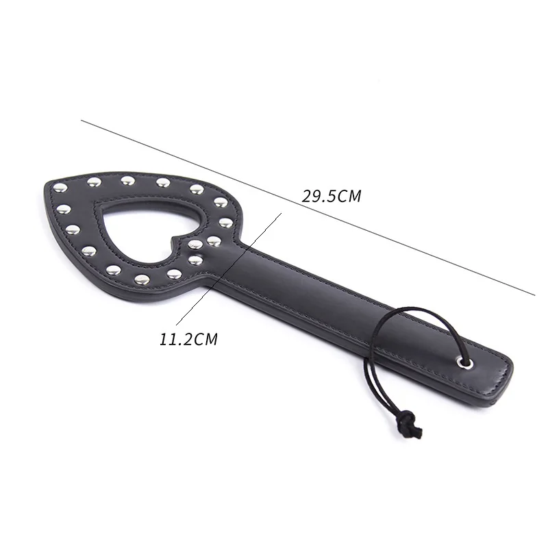 Heart Shape SM Flogger Whip Spanking Paddle Beat Submissive Slave Game Fetish Black BDSM Torture Gear Sex Toy | Красота и здоровье