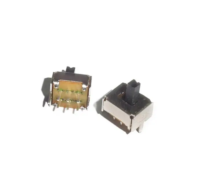 20 шт./лот SS22D07 SS 22D07 6PIN 2P2T DPDT тумблер боковые Скользящие переключатели ручка 4 мм