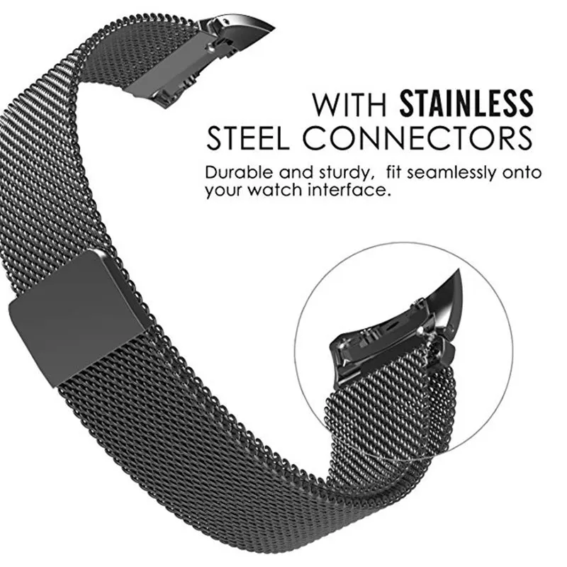 Ремешок для часов ASHEI Milanese для samsung gear Fit 2 Pro milband Milanese Loop браслет из нержавеющей стали для gear Fit 2 полос