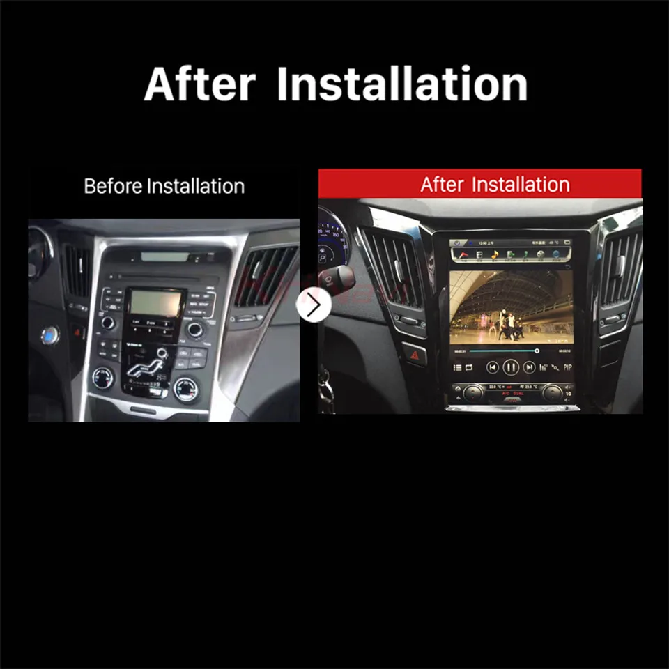 Wekeao 10 4 &quotвертикальный Экран Тесла Стиль dvd плеер автомобиля стерео радио для hyundai