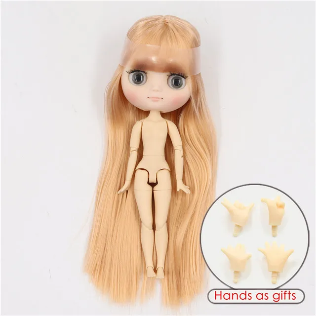 Фабрика blyth Middie кукла шарнир тело матовое лицо 1/8 20 см, голая кукла с руками - Цвет: g