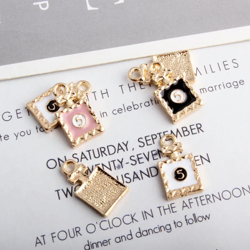 10 шт./лот подвеска в виде флакона для духов с масляными каплями металлические