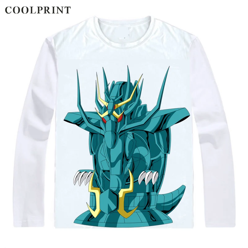Style 18 Дракон Ширю дорагон без рубашки Yu Футболка Saint Seiya Рыцари зодиака для мужчин футболка повседневное Винтажная футболка рубашки с длинными рукавами - Цвет: Style 18