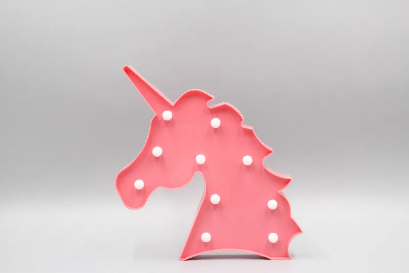 TONGER 3D креативная Новинка Единорог туннельные лампы Ночная лампа Рождественские