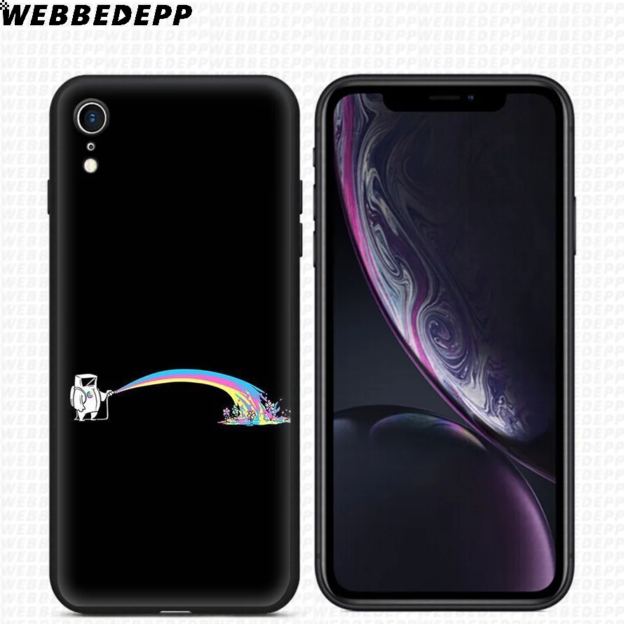 WEBBEDEPP Love Is LGBT Радужный Мягкий силиконовый чехол для iPhone 11 Pro Xr Xs Max X или 10 8 7 6 6S Plus 5 5S